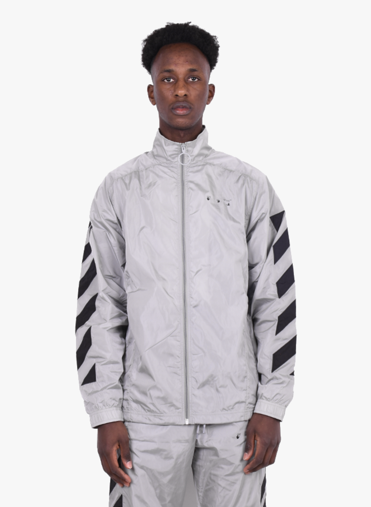 off white track top