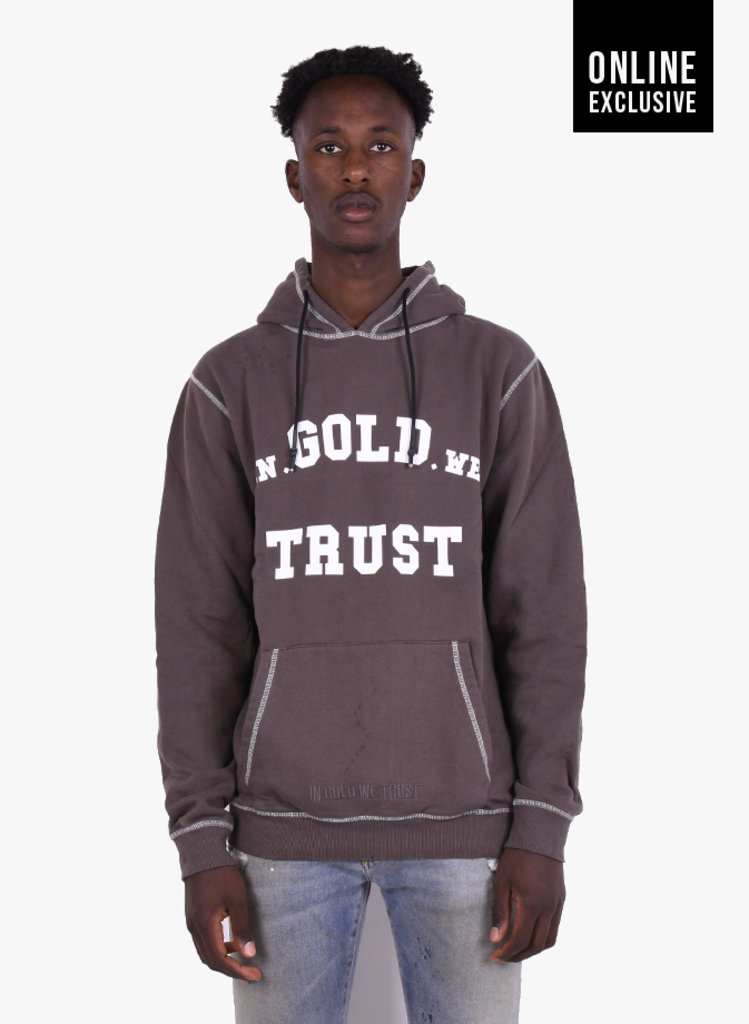 in gold we trust pullover