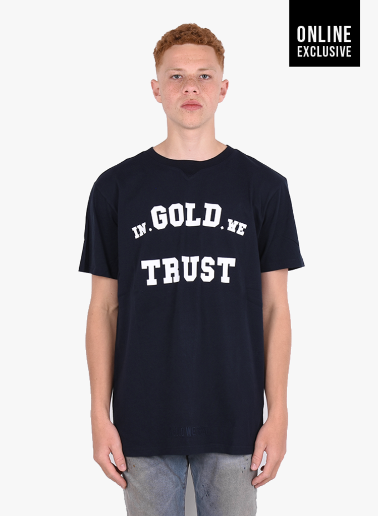 In Gold We Trust 'The Shmurda' T-shirt Blueberry FW20 - Mensquare