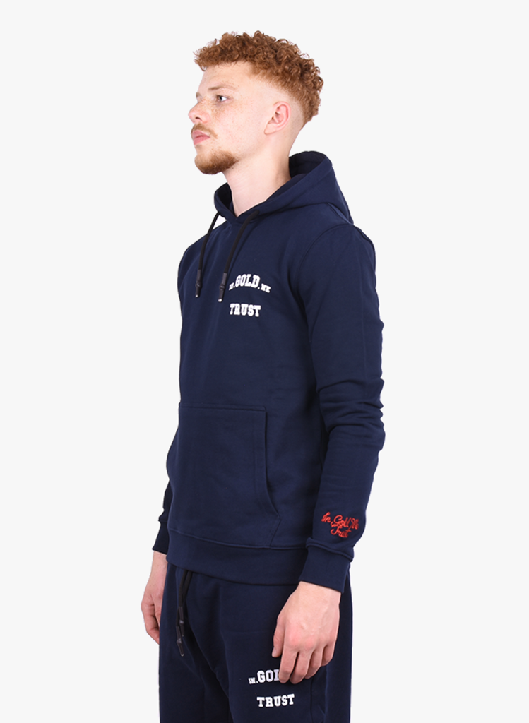 In Gold We Trust 'Organic' Hoodie Dark Blue SS21 - Mensquare
