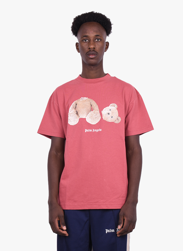 Palm Angels 'Bear' T-shirt Burgundy 