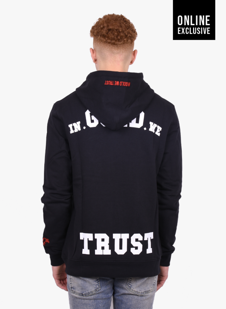 Grillig Dalset Wasserette In Gold We Trust 'The Notorious' Hoodie Jet Black FW21 - Mensquare