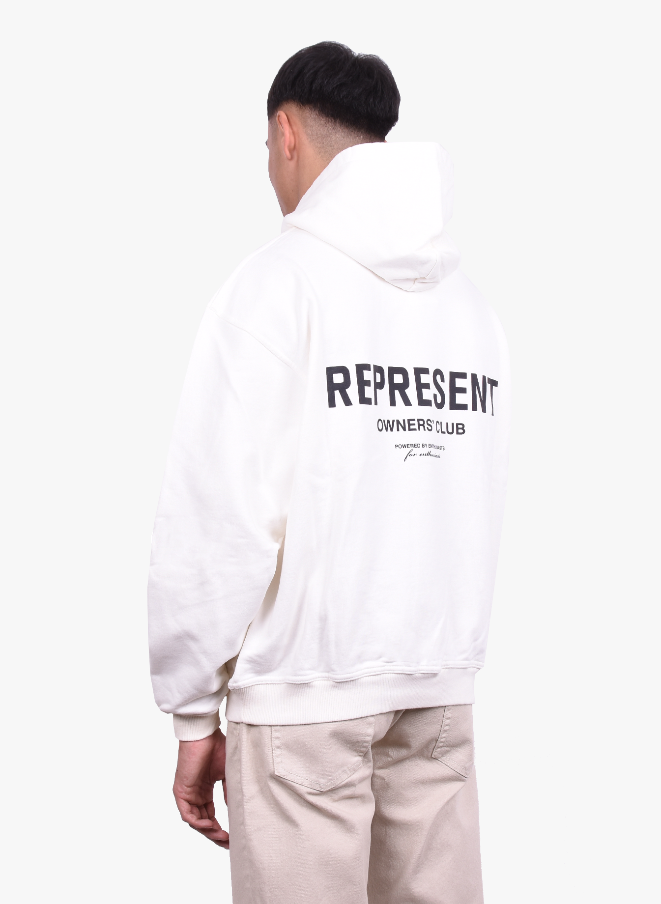Represent 'Owners Club' Hoodie Flat White SS22 - Mensquare