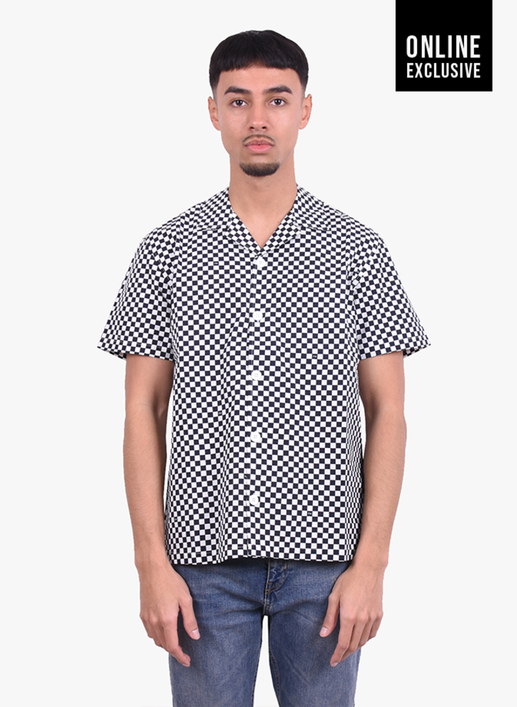 Flaneur 'Checkered' Shirt Black White 