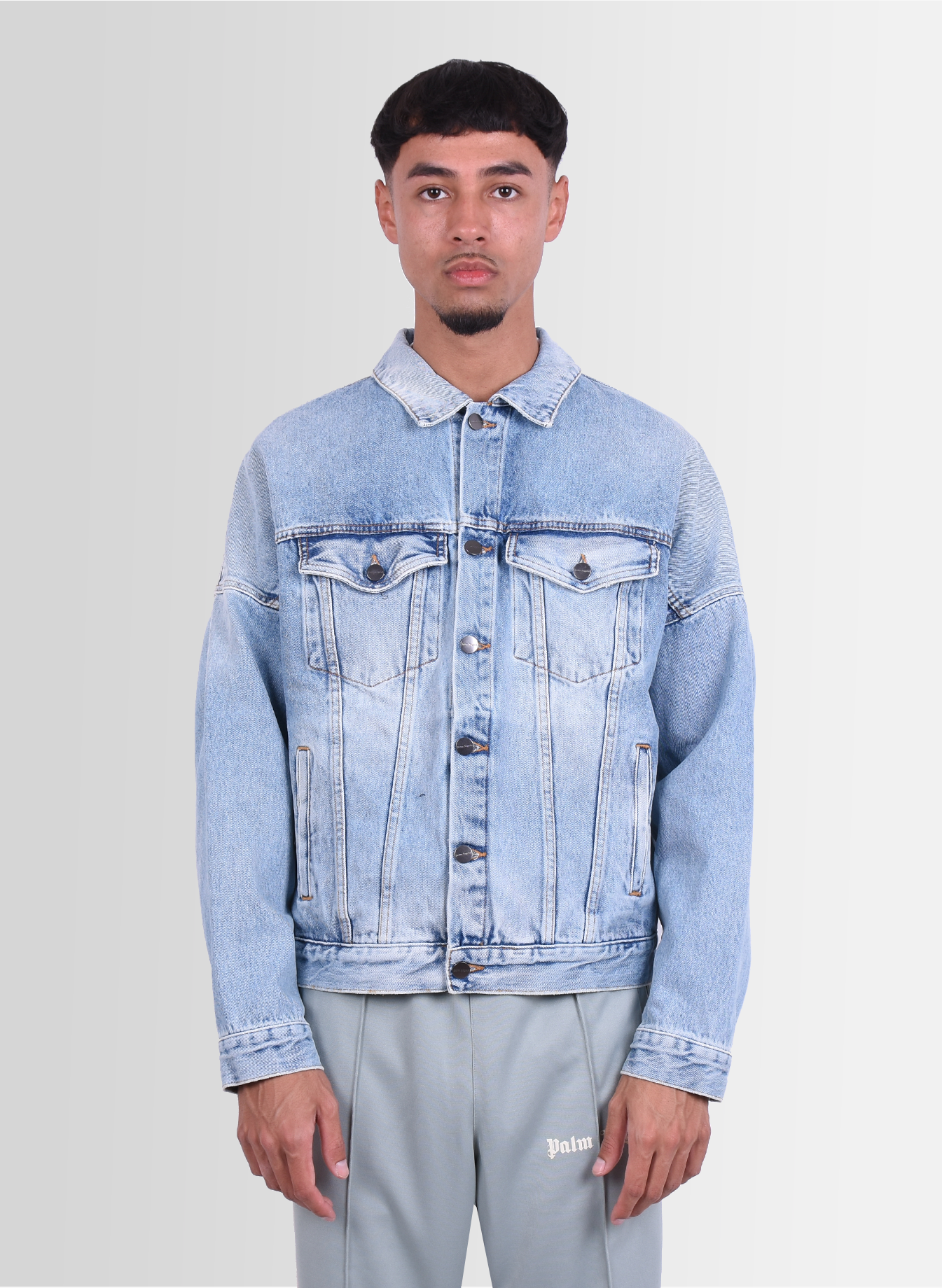 blue denim jacket