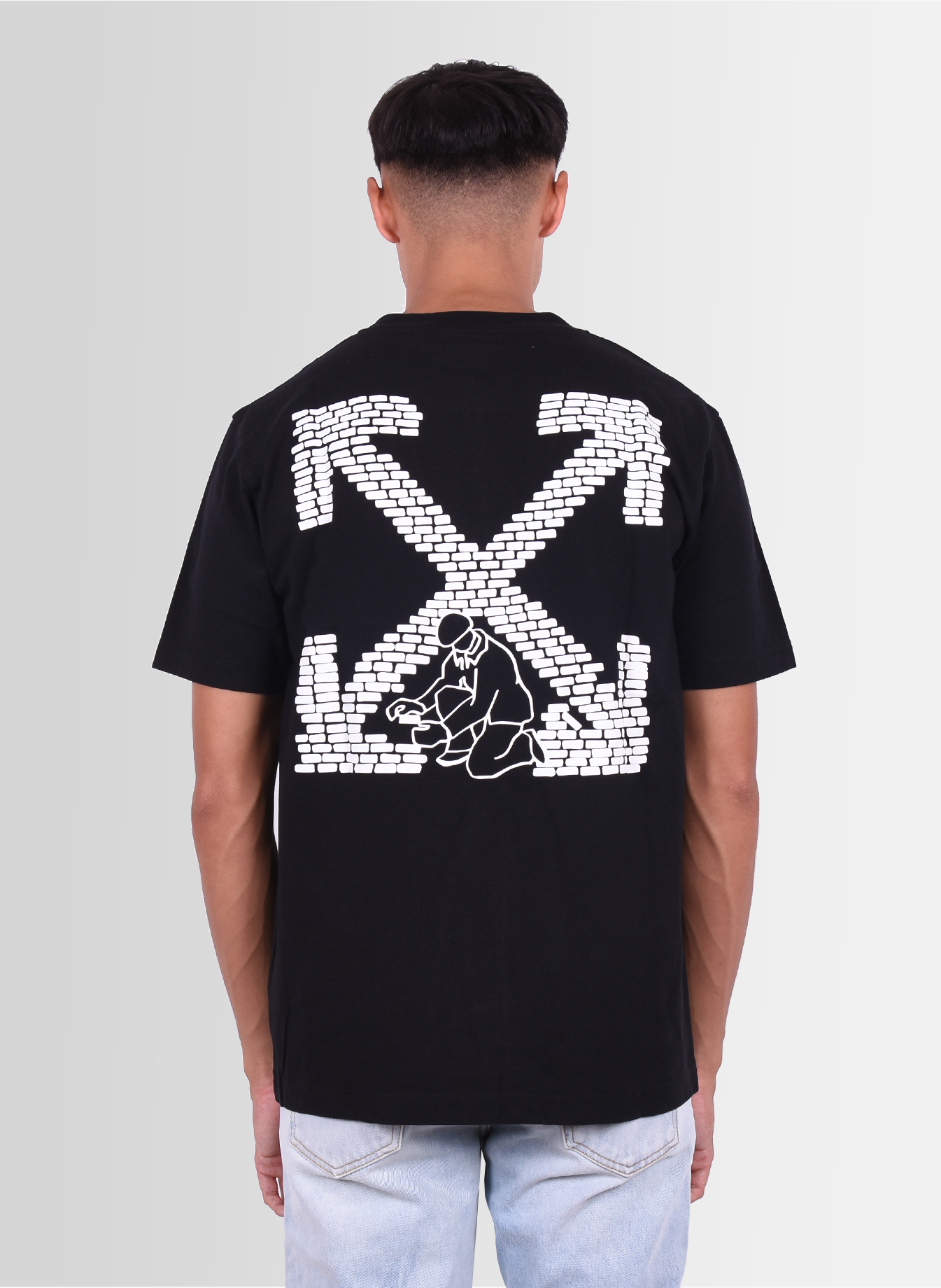 Off-White 'Bricks' Slim T-shirt Black FW22 - Mensquare
