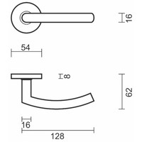 thumb-Manilla Pro C Shape 16mm Inox Plus R+No Key-5
