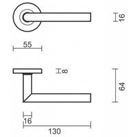 thumb-Manilla Pro Zero I Shape 16mm Inox R+No Key-5