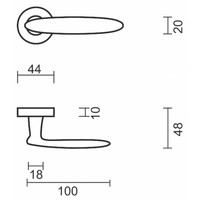 thumb-Manilla Pro Virna Inox Look R+No Key-5
