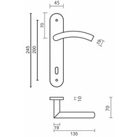 thumb-Manilla Pro GI Shape 19mm Inox Plus Placa-2