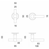 thumb-Manilla Pro Petana T+L Inox Look R+No Key-5