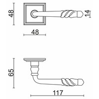 thumb-Manilla Pro Harmonie Hierro Carre R+No Key-5