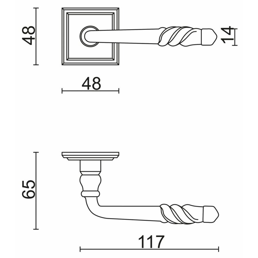 Manilla Pro Harmonie Hierro Carre R+No Key-5
