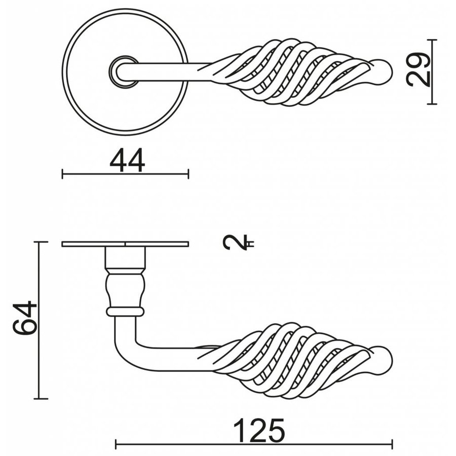 Manilla Pro Spiralus Hierro Rond R+No Key-5