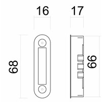 thumb-Imán AGB Contraplaca ALU Botón Inox Look-2