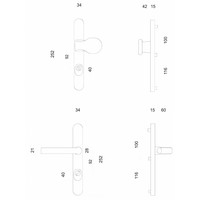 thumb-Accesorios de Seguridad HDD Manilla+Botón Safe ALU AX 72MM-2