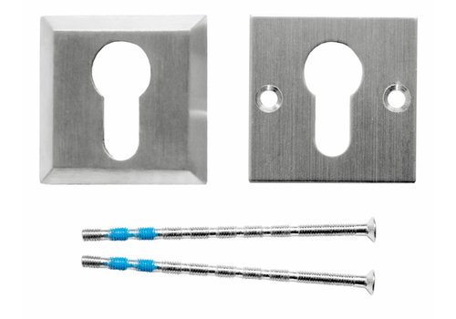 Placa del Cilindro de Seguridad HDD   Cuadrado Inox Plus A=8MM 