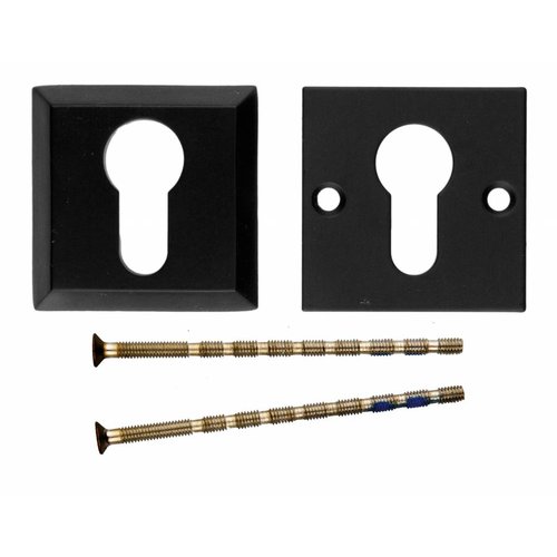 Placa del Cilindro de Seguridad HDD Cuadrado Negro  A= 8MM 