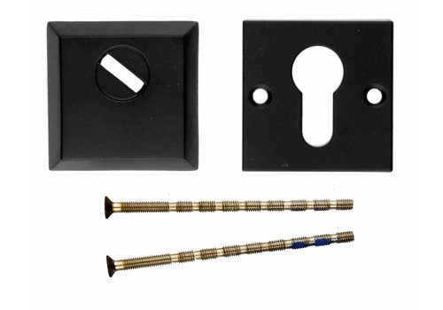 Placa del Cilindro de Seguridad HDD Cuadrado Safe Negro  A= 10MM 