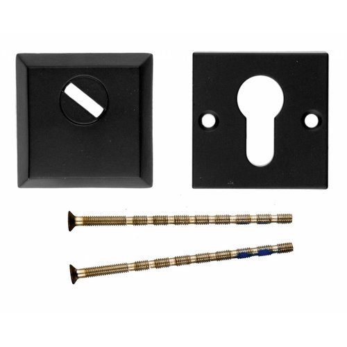 Placa del Cilindro de Seguridad HDD Cuadrado Safe Negro  A= 10MM 