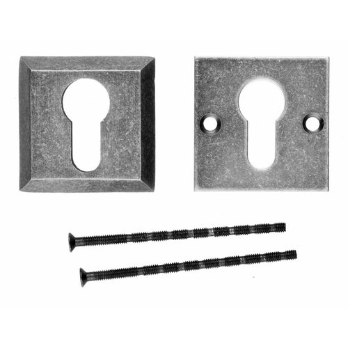 Placa del Cilindro de Seguridad HDD Cuadrado Plata Vieja  A= 10MM 