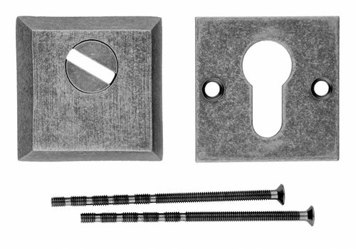 Placa del Cilindro de Seguridad HDD Cuadrado Safe Plata Vieja  A= 12MM 