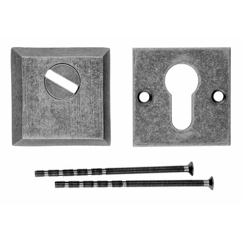 Placa del Cilindro de Seguridad HDD Cuadrado Safe Plata Vieja  A= 12MM 