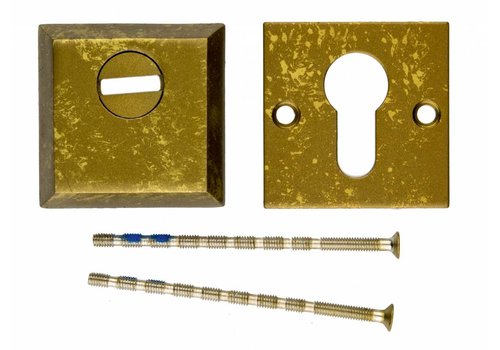 Placa del Cilindro de Seguridad HDD Cuadrado Safe Amarillo Viejo  A= 10MM 