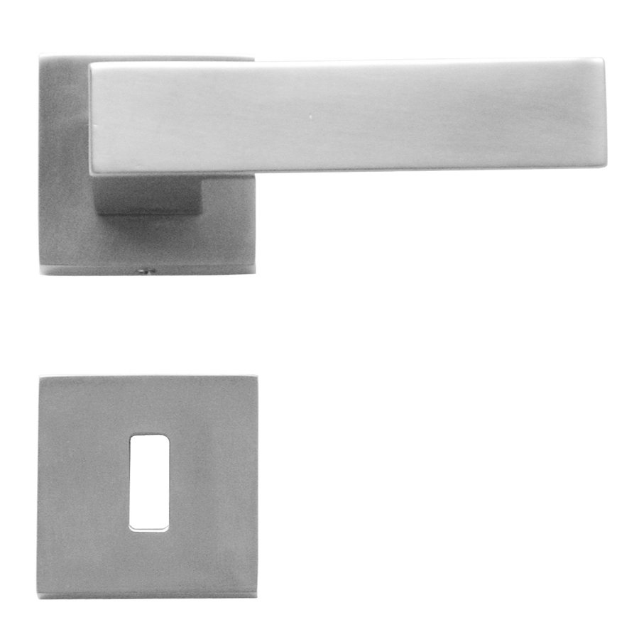 Manilla Pro Cubica Inox look R+No Key-2