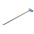 A-1 Tool Cana de granizo curvada simples de 96 cm com ponta esférica arredondada