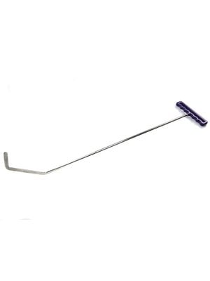 Ultra Dent Tools 30" (76 cm) Double bend rounded tip 115° with sides machined flat, 3/8" diameter