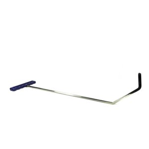 Double bend rod 61 cm with rounded tip and flatted sides
