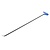 A-1 Tool Cana de granizo com curva dupla de 132 cm com ponta arredondada esférica