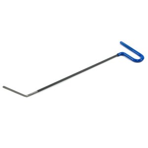 Single bend rod 61 cm with rounded tip and flatted sides