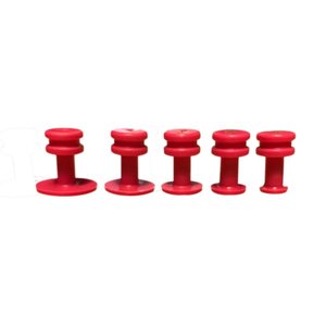 Pink compression head convex glue tab variety pack - 5 pcs