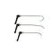 A-1 Tool 10" (25 cm) Ratchet Handle Hook, rounded tip with sides machined flat, 3/16" diameter