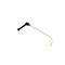 A-1 Tool 8" (20 cm) Ratchet Handle Hook, rounded tip with sides machined flat, 3/16" diameter