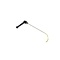 A-1 Tool 8" (20,32 cm) Ratchet Handle Hook, rounded tip with sides machined flat, 3/16" diameter