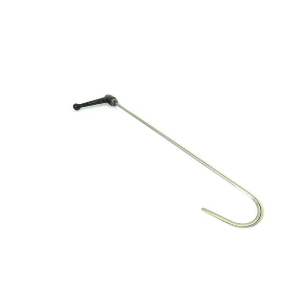A-1 Tool 17" (43,18 cm) Ratchet Handle Hook, rounded tip with sides machined flat, 1/4" diameter