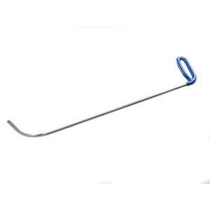 22" (56 cm) Radius Hook with rounded tip right 80°, with sides machined flat, 5/16" diameter