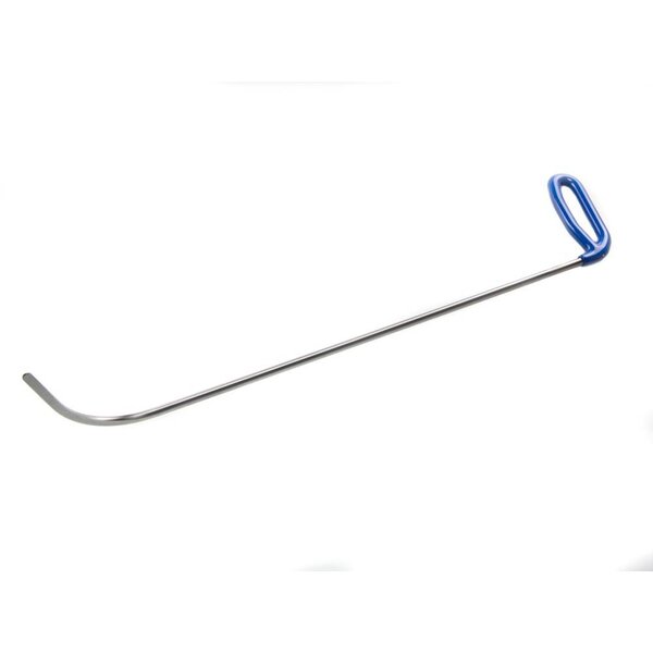 A-1 Tool 22" (55,88 cm) Radius Hook with rounded tip right 80°, with sides machined flat, 5/16" diameter