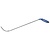 A-1 Tool 22" (56 cm) Radius Hook with rounded tip left 80°, with sides machined flat, 5/16" diameter