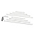 Ultra Dent Tools Conjunto de hastes com ponta macia e cabo ajustável - 8 peças
