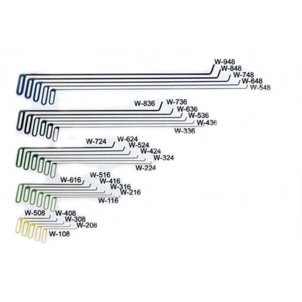Dentcraft Tools Wire Set 117 cm long and under - 28 pieces