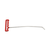 Ultra Dent Tools 12" (30 cm) Left Hail twister 45°, 1" (2,54 cm) thin blade