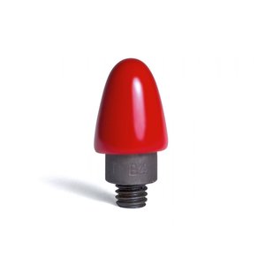 Bullet tip with hard red PVC 4/16" (6,35 mm) working diameter
