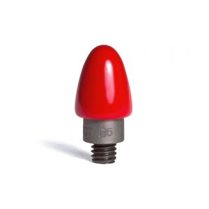Bullet tip with hard red PVC 6/16" (9,53 mm) working diameter