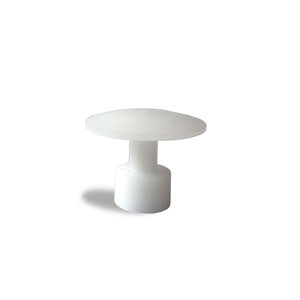 White smooth surface glue tabs 25 mm - 10 pcs