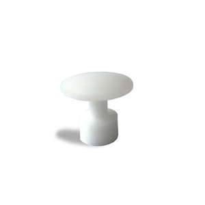 White smooth surface glue tabs 21 mm - 10 pcs