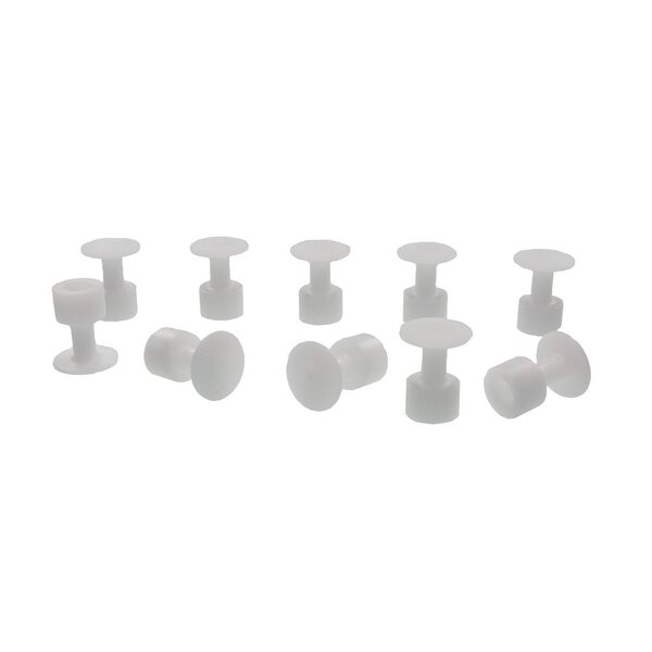 Ultra Dent Tools White smooth surface glue tabs 10mm - 10 pcs